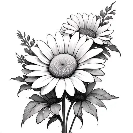 Daisy And Chrysanthemum