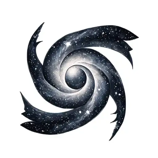 Galaxy Spiral With Stars