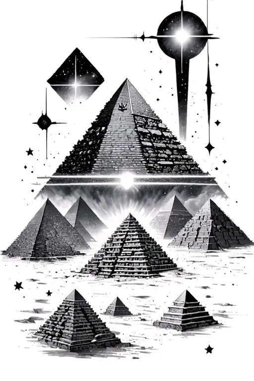 The Three Pyramids Of Giza And Orion's Belt Fore Arm