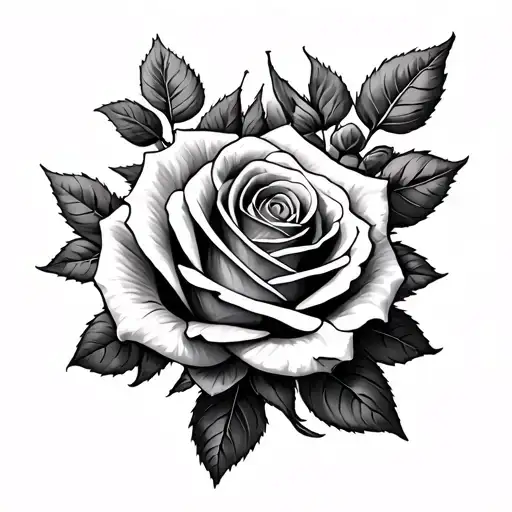 Roses On One Side Chest