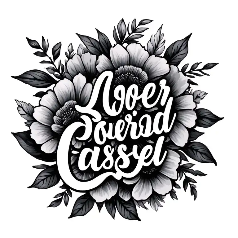 Floral Motivational Quote