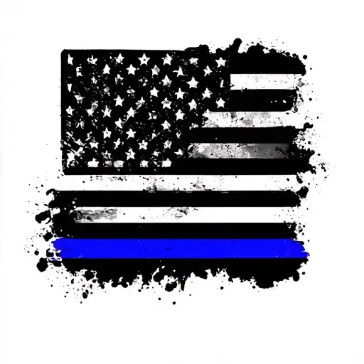 Law Enforcement Military Thin Blue Line