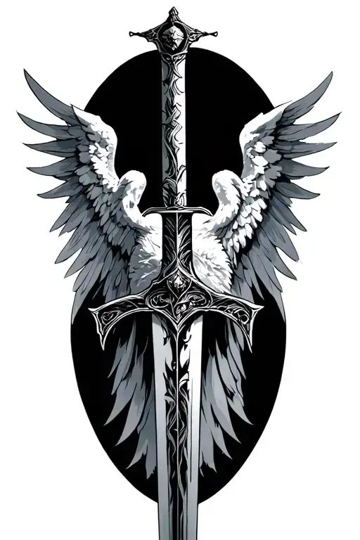 Gaurdian Angel Sword Dark Male