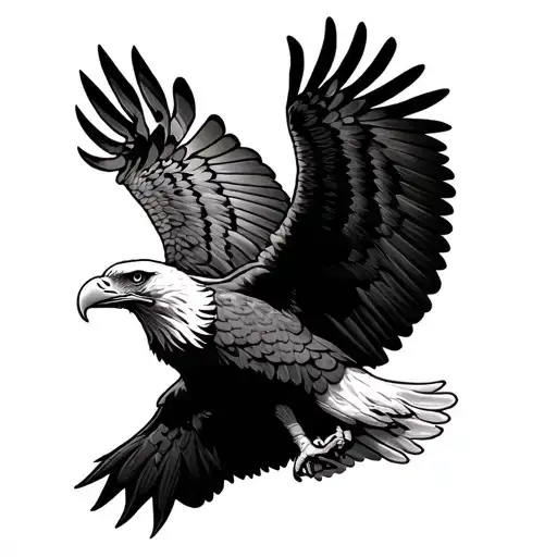 We The People Eagle American Flag