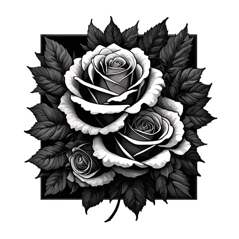 Simple Roses Surrounded