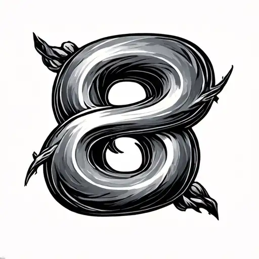 E And N Shapped Like An Infinite Sign