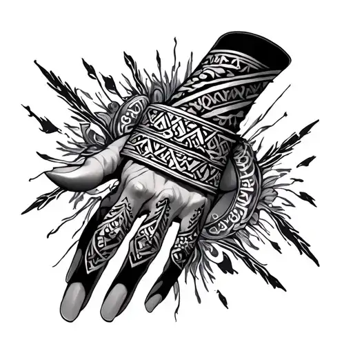 Slavic Bracelet On Hand