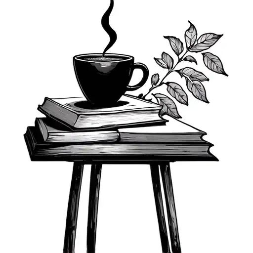 Book Coffee Garden Puzzle Piece