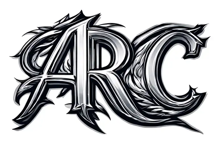 Infiniti Sign With Initials A R C And C