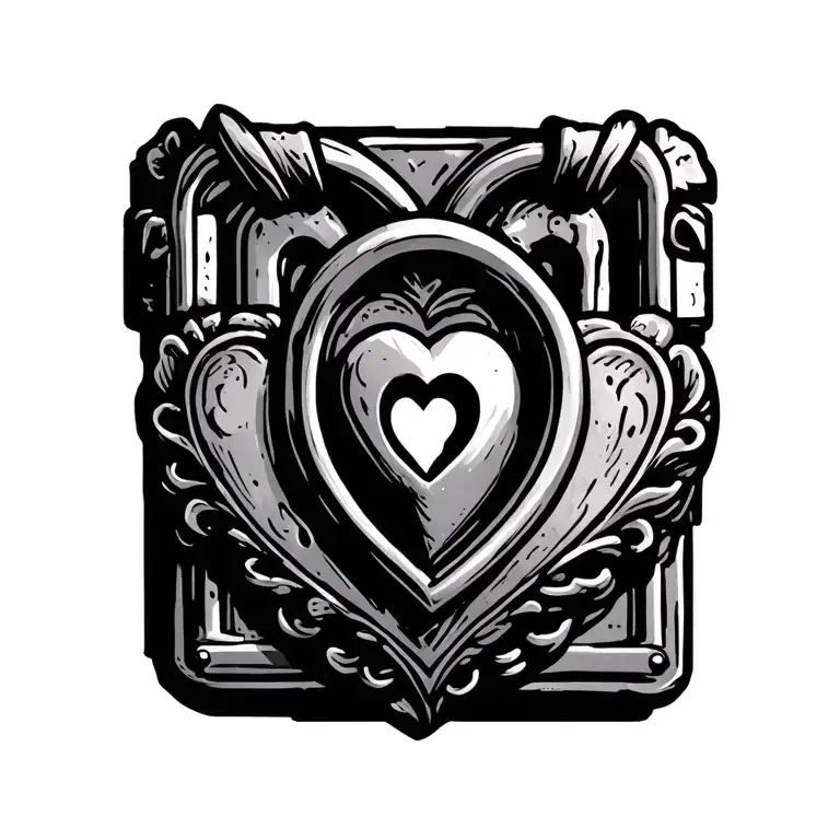 R And T Incorparated In Small Heart Shaped Lock