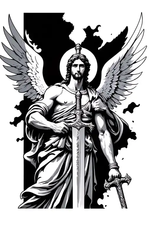 Saint Michael With Sword