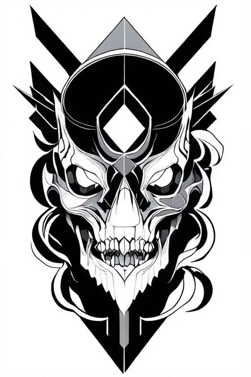 Multiple Geometric Shapes Starting As Just An Outline At The Bottom To Solid Black At The Top