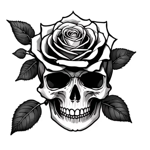 Rose And Skull