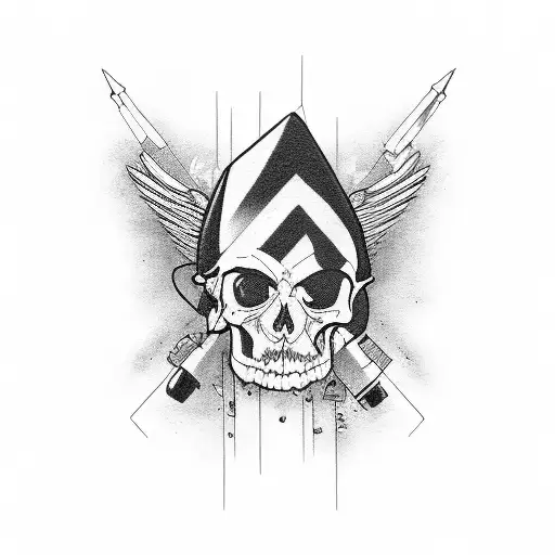 Gangster With A Sign That Says Dkay Ink