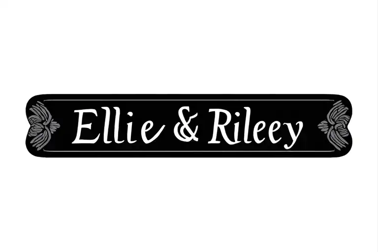 Ivory Coast Tradition Design Engrave With Ellie And Riley's Name On