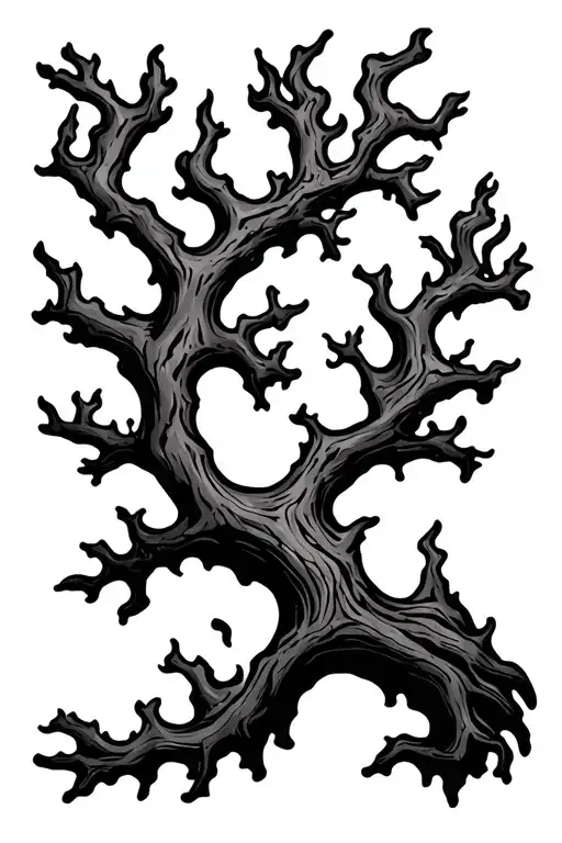 Ash Tree Branch On Fire