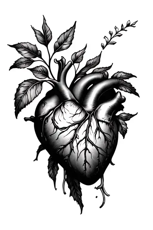 Heart With Nature Inspired