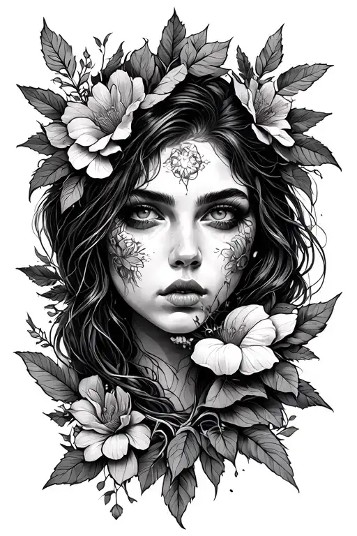 Black And White Metalcore Nature Inspired