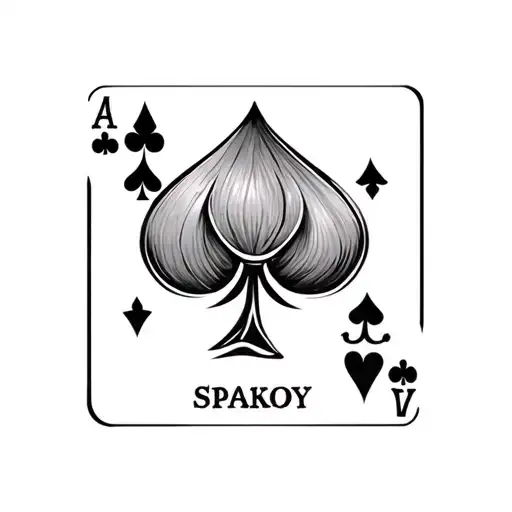 Ace Of Spades On Wrist