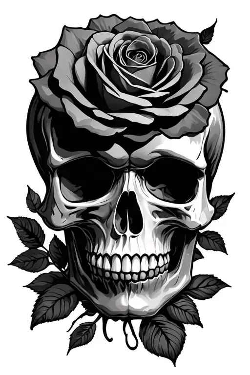 Skull And Roses