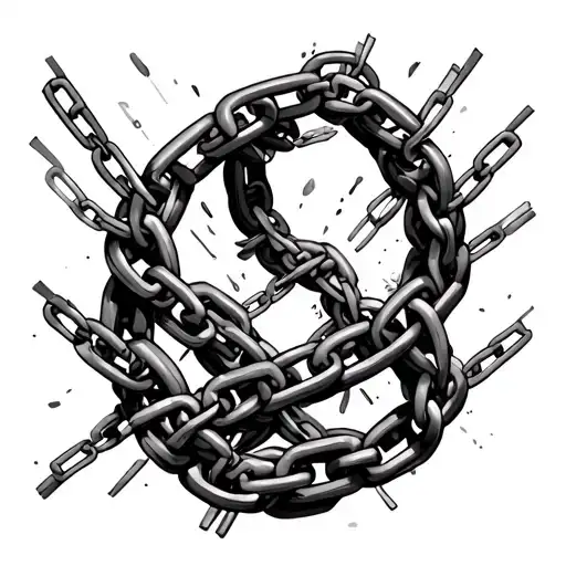 Arch Angle Micheal Breaking Out Of Chains Wrapped