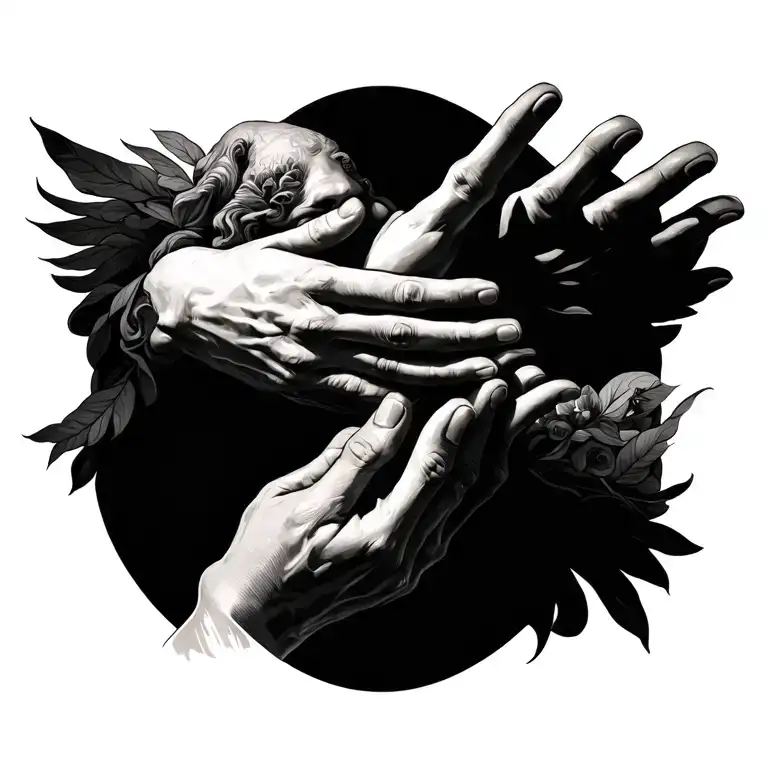 Creation Of Adam Hands