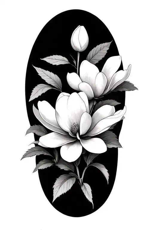 Magnolia Flowers With Better Than Yesterday Today