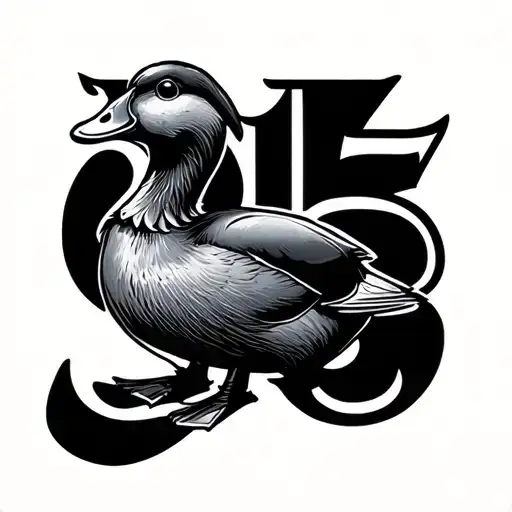 Duck And Number 5 Combined Together