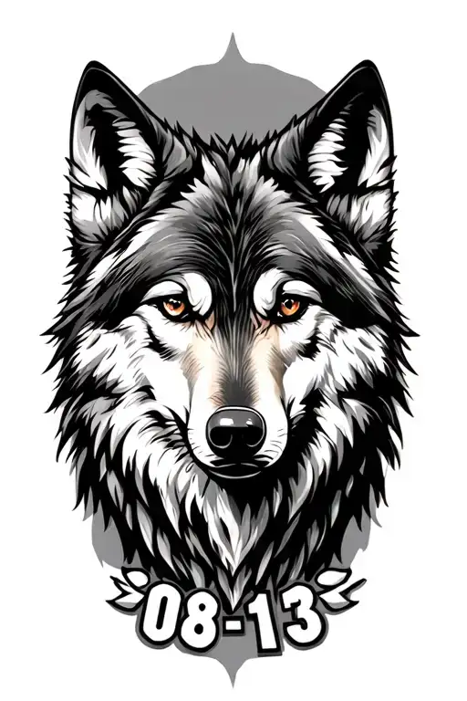 Wolf With Number 08-13
