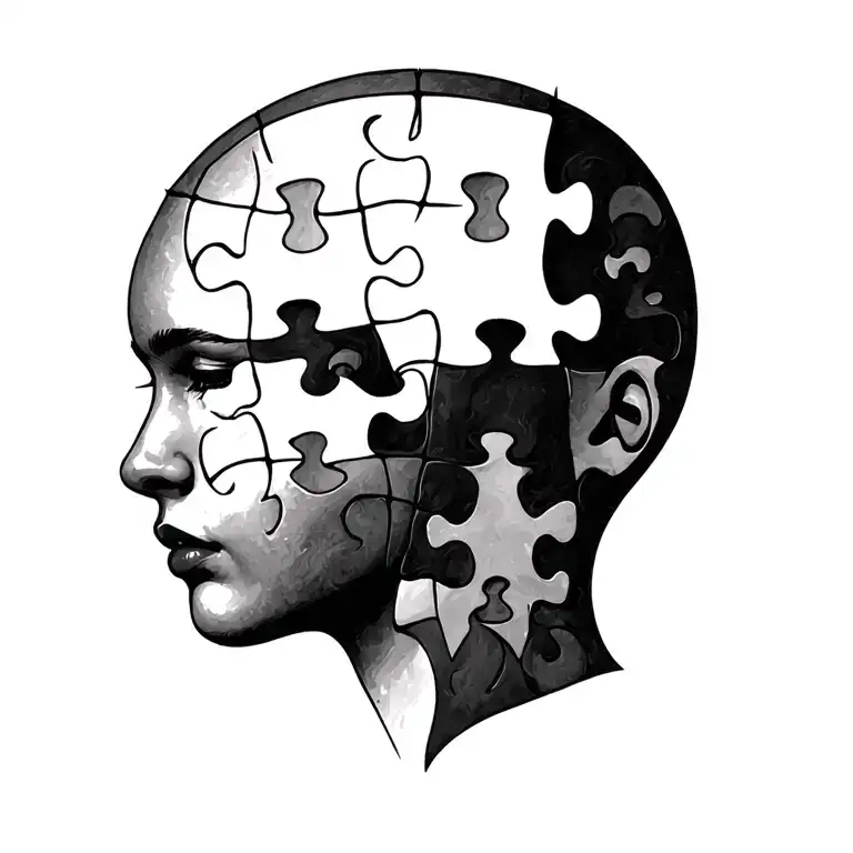 Mental Health Awareness Puzzle Piece