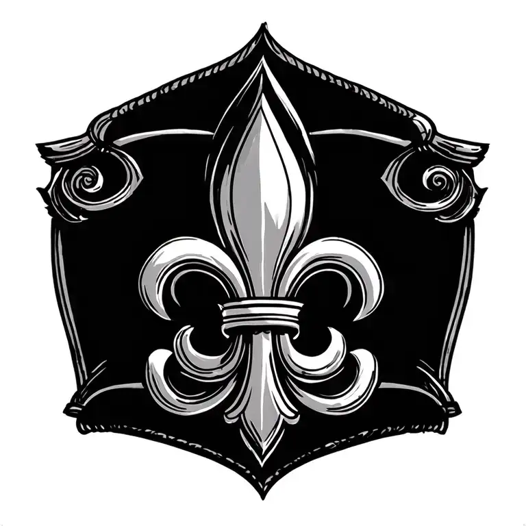 Fleur De Lys Line Art