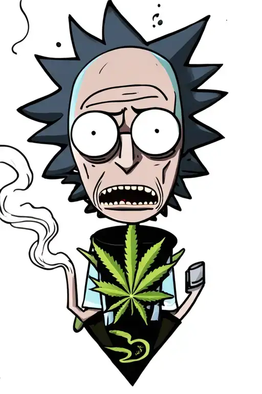 Rick And Morty Smoking Weed