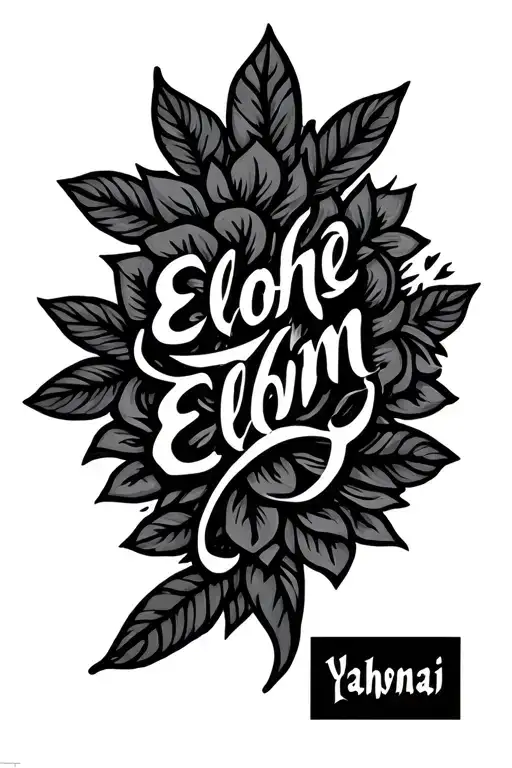 Elohe Elohim Yahwe Adonai Script Writing