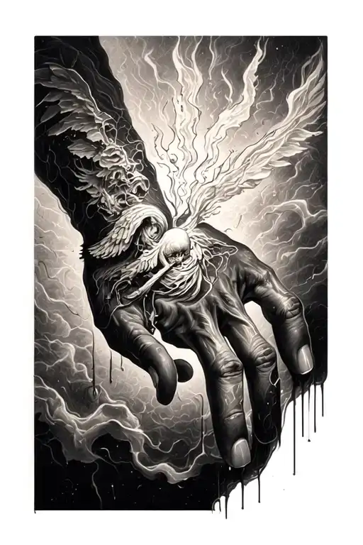 Biblical Scourge Being Dropped From A Hand