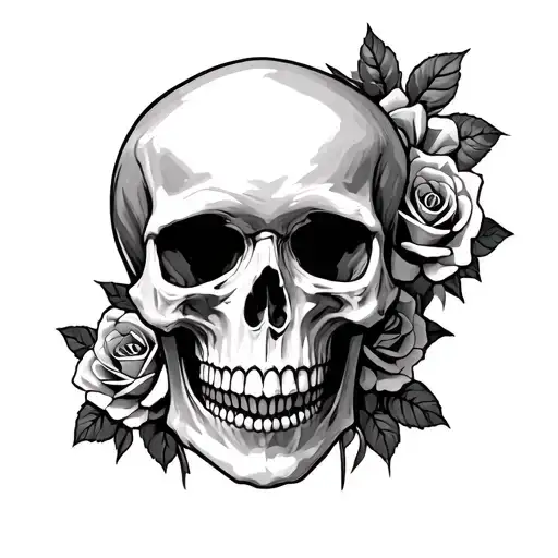 Skull And Roses