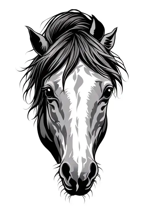 Tribal Of A Horse Thigh