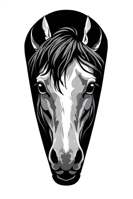 Tribal Of A Horse Thigh