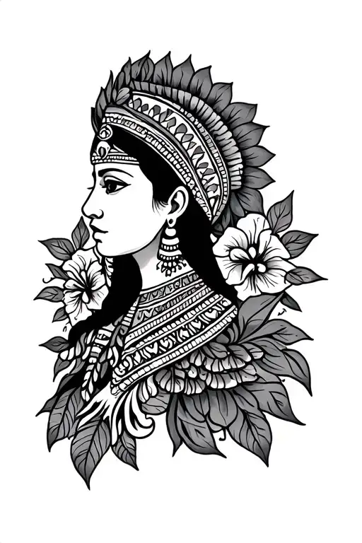 Guatemalan Shoulder Tatoo Inspired Design