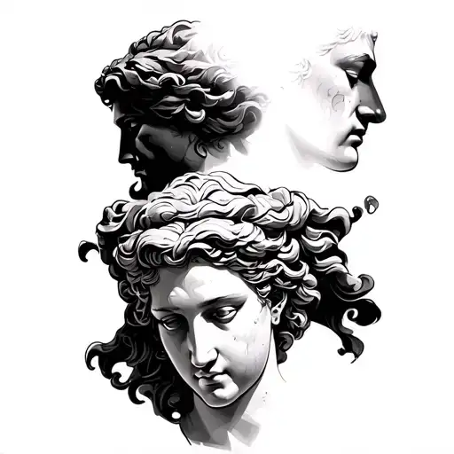 Greek Gods And Woman's Faces