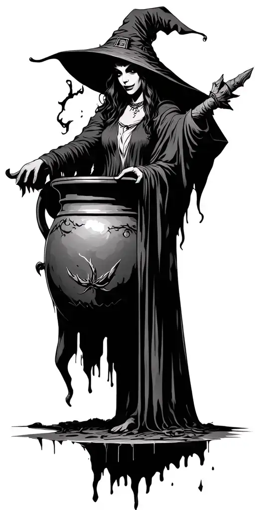Evil Witch Cauldron