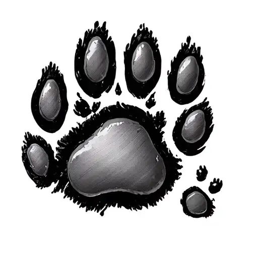 3 Paw Prints Arranged