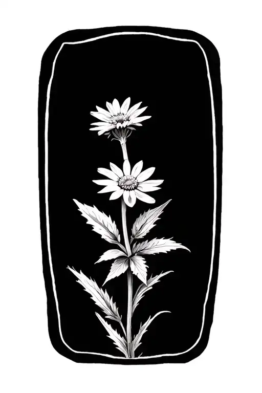 Edelweiss Flower On Mountain