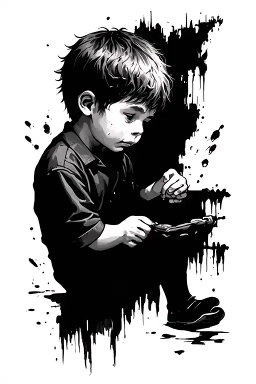 Boy With A Difficult Past In The Family For Quarrels