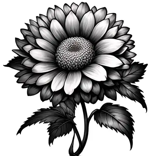 Chrysanthemum Flower Infinity Sign