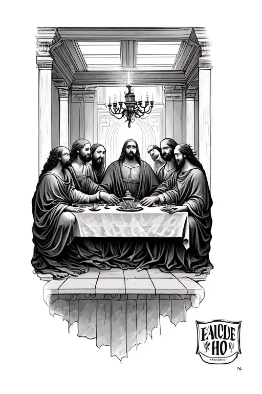 Last Supper On Fore Arm