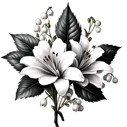 Larkspur And Lily Of The Valley