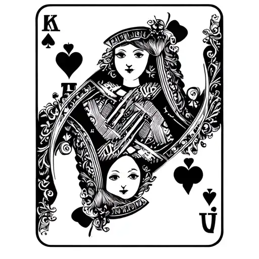 Queen Of Hearts Playing Card