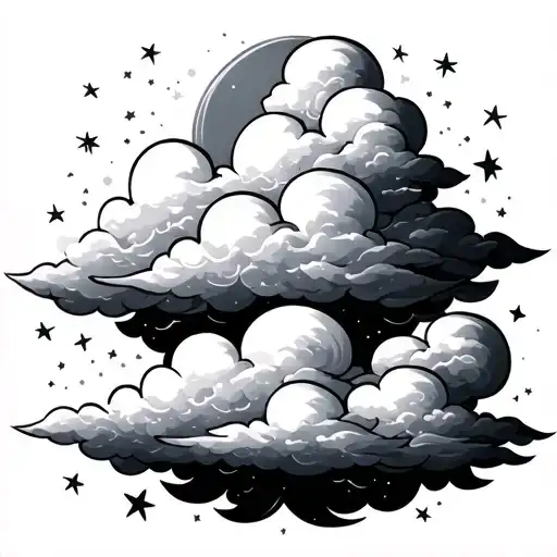 Clouds And Stars Shading