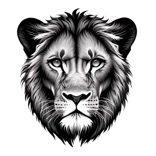 Lion Eyes Looking In Ractangle