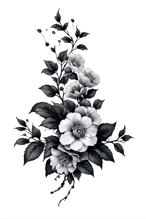 Vines And Flowers Wrapped